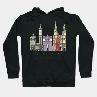 San Salvador skyline poster Hoodie